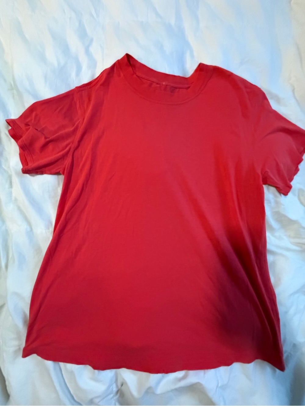lululemon athletica Red Short Sleeve Tee